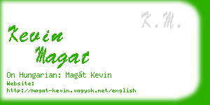 kevin magat business card